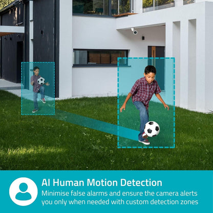 Nedis SmartLife Outdoor Camera | Spotlight | 3MP Full HD 1296p | IP65 | Cloud Storage (optional) / microSD (not included) / Onvif | 5 V DC | With motion sensor | Night vision | White