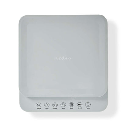 Nedis SmartLife Mobile Air Cooler | Watertank capacity: 5 l | 3-Speed | 215 m³/h | Oscillation | Remote control | Shut-off timer | Ionizing function