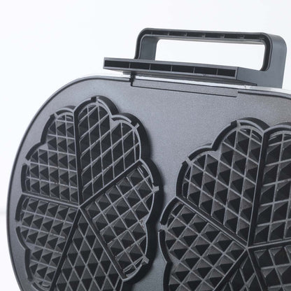 Trebs Waffle Maker | 2 x 5 Heart shaped waffles | 12 cm | 1200 W | Automatic temperature control |White