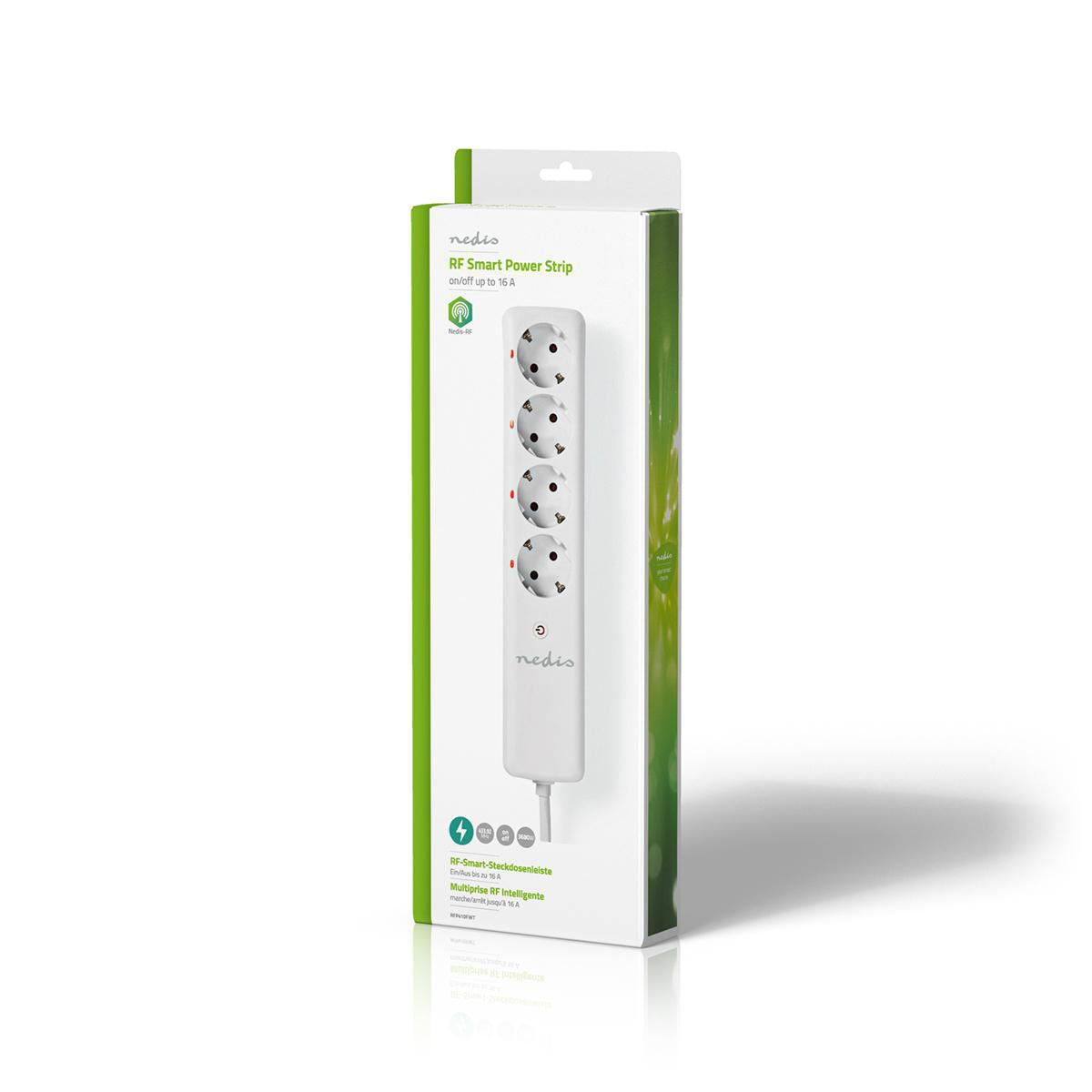 Nedis RFP410FWT | RF Plug | 433 MHz | 3680 W | Plug with earth contact / Type F (CEE 7/7) | White