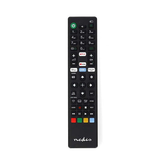 Nedis Replacement Remote Control | Suitable for: Sony | Fixed | 1 Device | Amazon Prime / Disney + Button / Netflix Button / Youtube Button | Infrared | Black