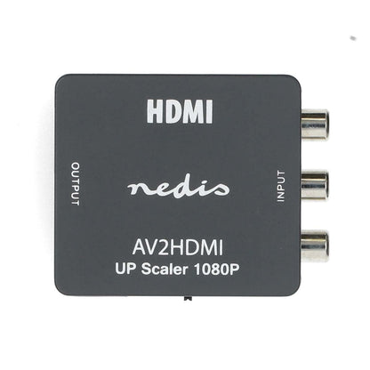 Nedis HDMI™ Converter | 3x RCA Female | HDMI™ Output | 1-way | 1080p | 1.65 Gbps | ABS | Anthracite