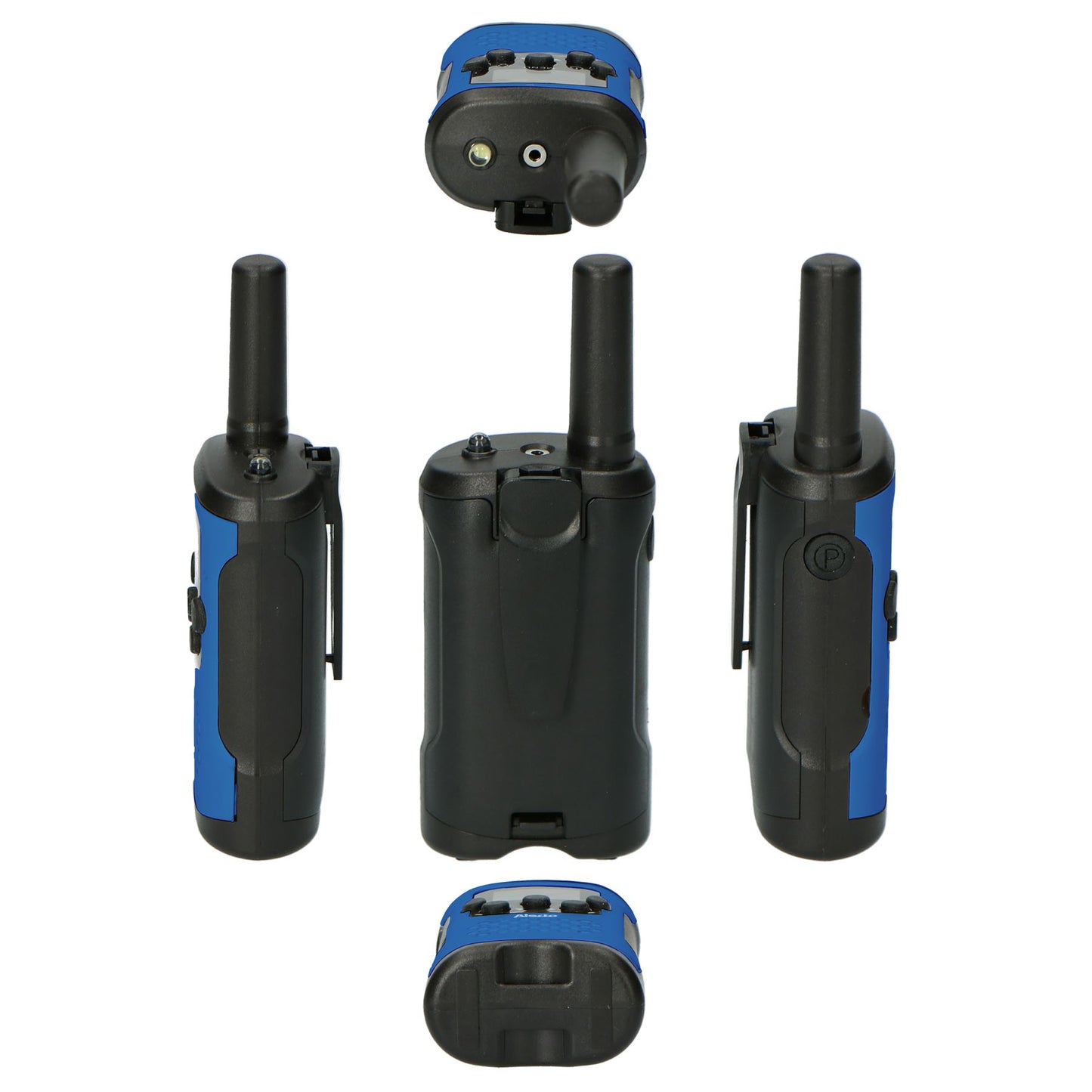 Alecto Walkie-Talkie Childrens Set | 2 Handsets | Up to 7 km | Frequency channels: 8 | VOX | up to 3 Hours | Black / Blue