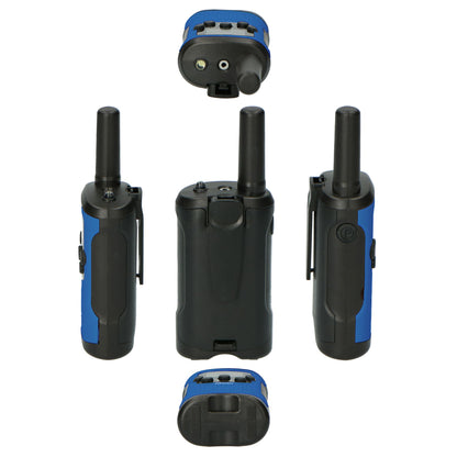 Alecto Walkie-Talkie Childrens Set | 2 Handsets | Up to 7 km | Frequency channels: 8 | VOX | up to 3 Hours | Black / Blue