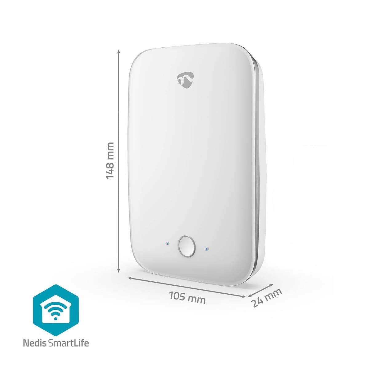 Nedis Fall Detector | Wi-Fi | Detection range: 7 m | Effective field of view (horizontal): ±45° | Effective field of view (vertical): ±45° | IP54 | White