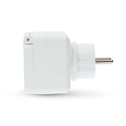 Nedis SmartLife Smart Plug | Wi-Fi | IP44 | Power meter | 3680 W | Schuko Type E (CEE 7/6) | -25 - 55 °C | Android™ / IOS | Grey / White | 1 pcs