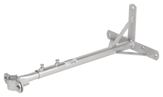 Nedis Satellite Wall Mount | Minimum wall distance: 550 mm | Maximum wall distance: 950 mm | Distance to wall: 0.00 mm | Diameter clamp: 32 - 42 mm | Steel | Silver