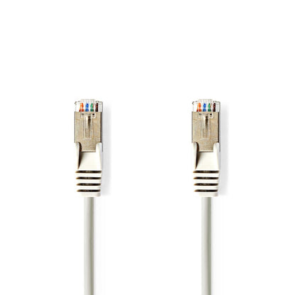 Nedis CCGL85121GY15 | CAT5e Network Cable | SF/UTP | RJ45 Male | RJ45 Male | 1.50 m | Round | PVC | Grey | Label