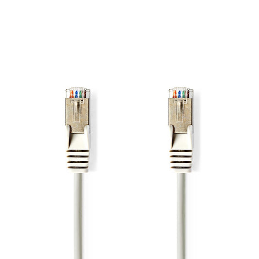 Nedis CCGL85121GY15 | CAT5e Network Cable | SF/UTP | RJ45 Male | RJ45 Male | 1.50 m | Round | PVC | Grey | Label