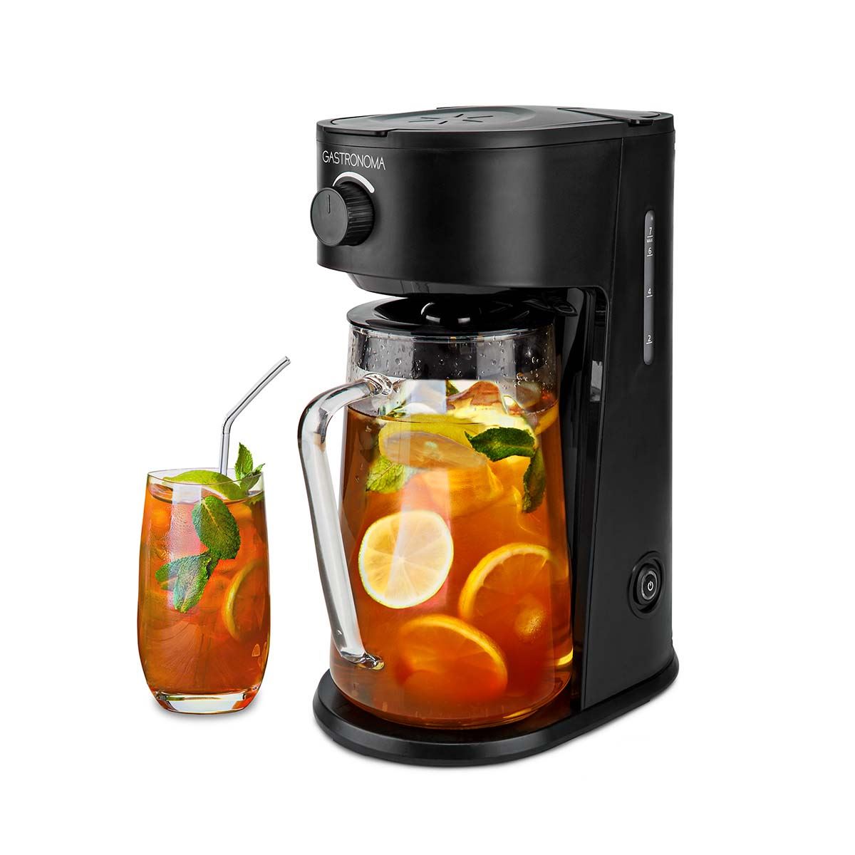 Gastronoma 18100004 | Ice Coffee and Tea Maker | Maximum capacity: 2.5L | Number of cups at once: 6 | Black
