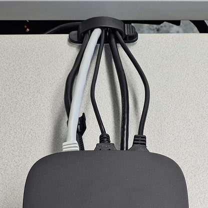 Nedis CMGC22033BK | Cable Management | Cable Clip | Locked | 3 pcs | Number of slots: 3 Slots | Maximum cable thickness: 7.5 mm | Polypropylene | Black
