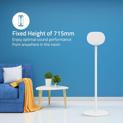 Nedis Speaker Mount | Compatible with: Sonos® Era300 | Stand | 5 kg | Fixed | ABS / Metal | White
