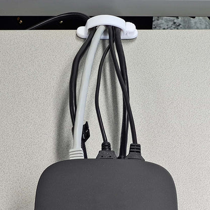 Nedis CMGC22033WT | Cable Management | Cable Clip | Locked | 3 pcs | Number of slots: 3 Slots | Maximum cable thickness: 7.5 mm | Polypropylene | White
