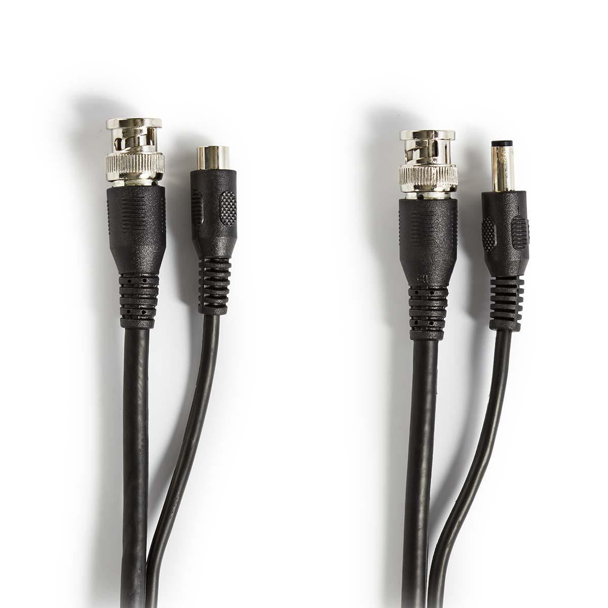 Nedis CCTV Security Cable | BNC / DC | 30.0 m | Round | PVC | Black | Gift Box
