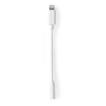 Nedis Lightning Adapter | Apple Lightning 8-Pin | 3.5 mm Female | Nickel Plated | 0.10 m | Round | PVC