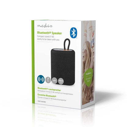 Nedis Bluetooth® Speaker | Maximum battery play time: 7 hrs | Handheld Design | 7 W | Mono | Built-in microphone | Linkable | Black