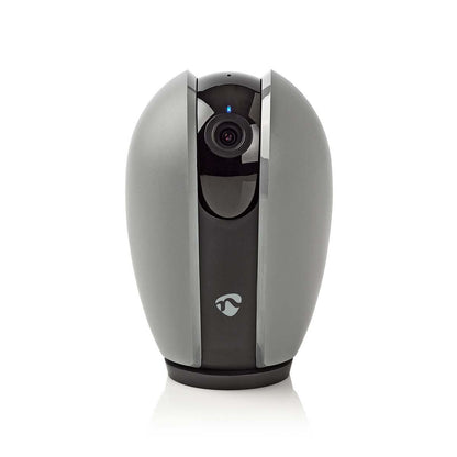 Nedis SmartLife Indoor Camera | Wi-Fi | Full HD 1080p | Pan tilt | Cloud Storage (optional) / microSD (not included) | With motion sensor | Night vision | Dark Grey / White