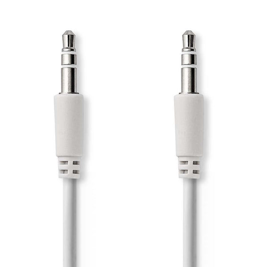 Nedis Stereo Audio Cable | 3.5 mm Male | 3.5 mm Male | Nickel Plated | 1.00 m | Round | White
