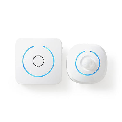 Nedis Motion Detection Alarm | Battery Powered | 6x AA/LR6 | 85 dB | Detector range: 6 m | Wall | Blue / White