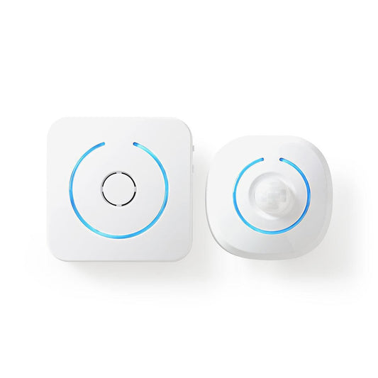 Nedis Motion Detection Alarm | Battery Powered | 6x AA/LR6 | 85 dB | Detector range: 6 m | Wall | Blue / White