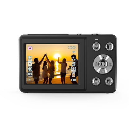 Nedis PCAM2530BK | Digital Photo Camera | Dual Screen | 48 MPixel | 4K@30fps | 5 MPixel CMOS | Black