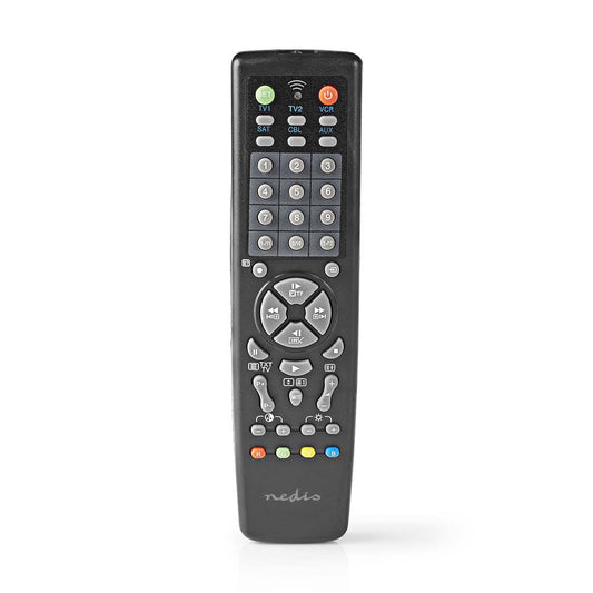 Nedis Universal Remote Control | Preprogrammed | 10 Devices | Memory Buttons / TV Guide Button | Infrared | Black | HS01955