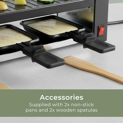 MELISSA 16300031 Raclette / Gourmet Set | 2 Persons | 400 W | 23 x 10 cm | Non-stick coating