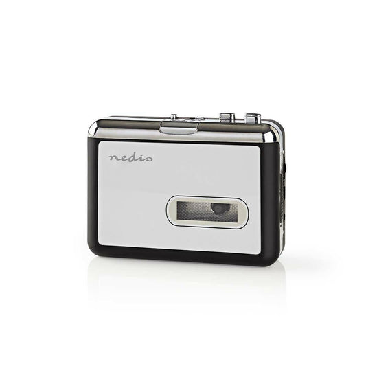 Nedis Cassette Converter | Portable | Connection output: 1x 3.5 mm / 1x Mini USB | Accessories: USB-Cable | Battery Powered / USB Powered