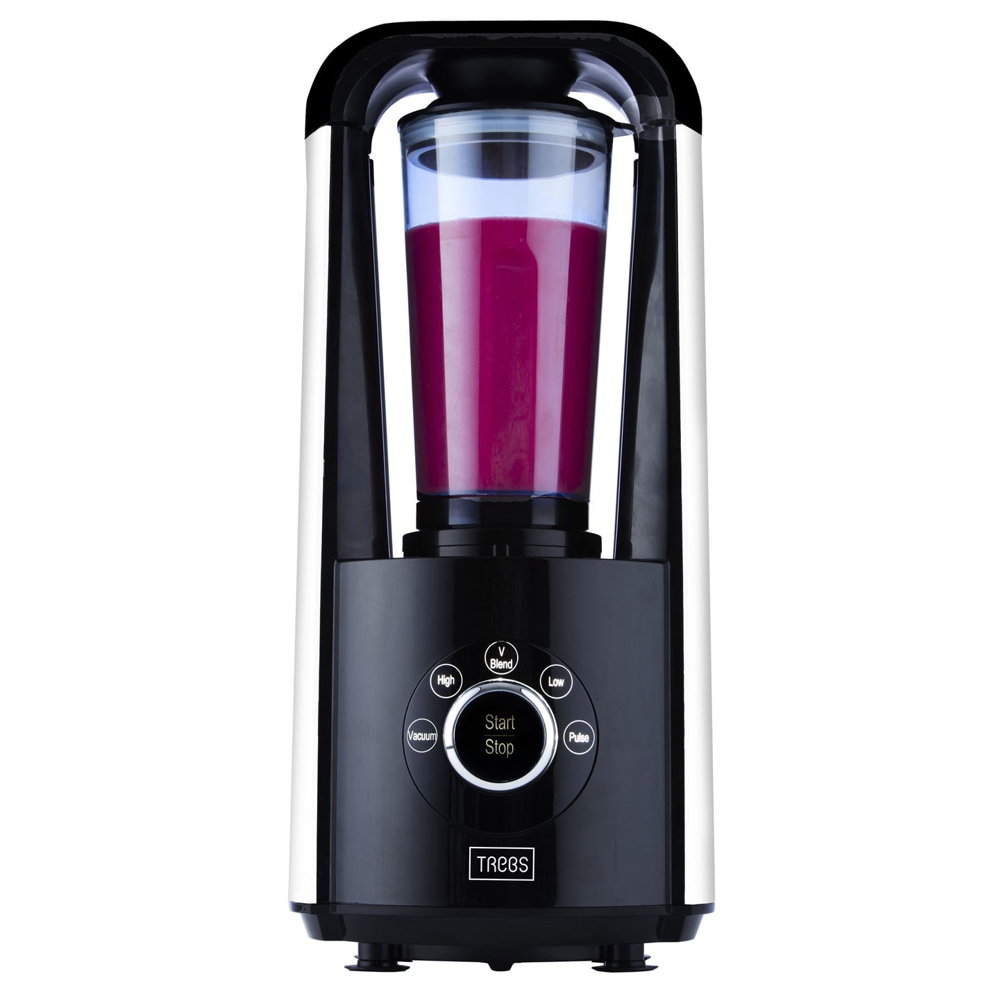 Trebs Vacuum Blender | 1.5l | 800W | 6 Stainless Steel Blades | 5 Functions | Black