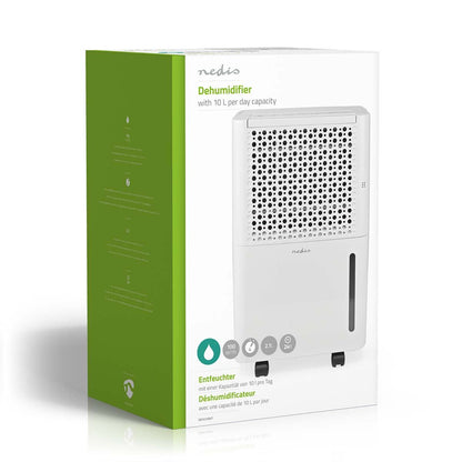 Nedis Dehumidifier | 10 l/Day | Dehumidification / Automatic / Dry laundry / Ventilation | Yes | 100 m³/h