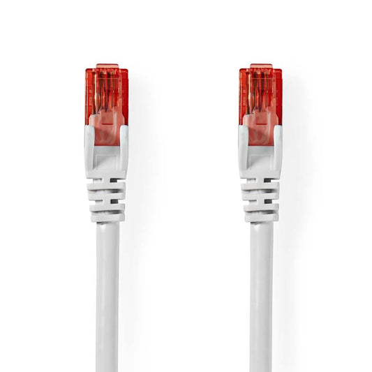 Nedis CAT6 Network Cable | RJ45 Male | RJ45 Male | U/UTP | 10.0 m | Round | PVC | White | Label