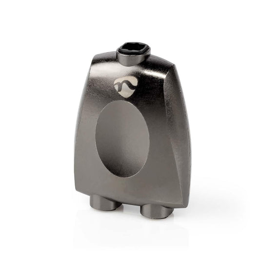 Nedis CATB25940GY | TosLink Adapter | TosLink Female | 2x TosLink Female | Splitter | Aluminium | Gun Metal Grey | 1 pcs | Box