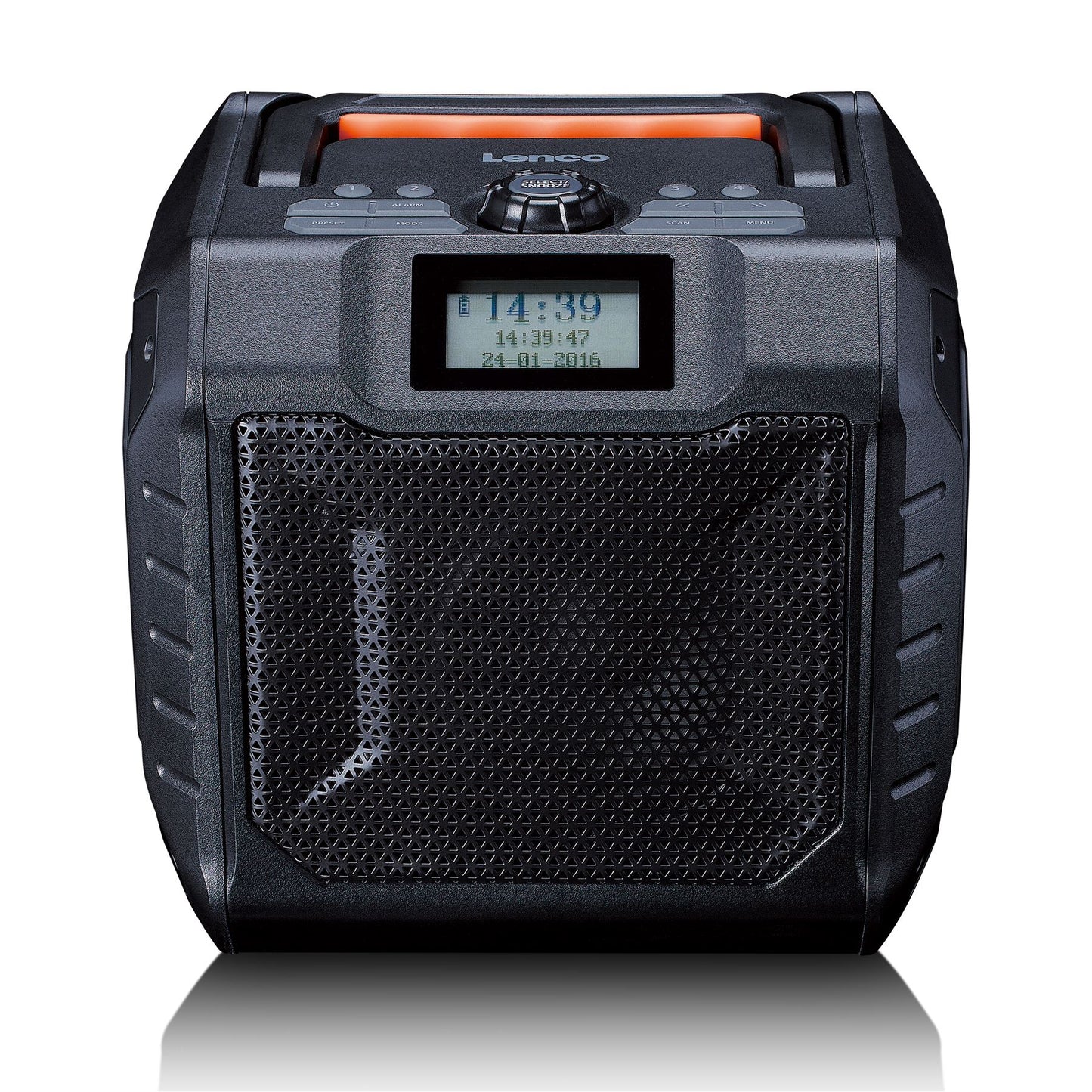 Lenco ODR-160GY | High Power Portable Outdoor Bluetooth® Speaker |  DAB+/FM Radio | IPX5 Water-Resistant | Grey