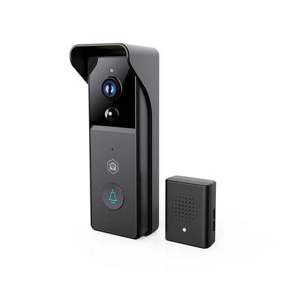 Nedis SmartLife Video Doorbell | Wi-Fi | Battery Powered | 3MP Full HD 1296p | Cloud Storage (optional) / microSD (not included) | IP44 | With motion sensor | Night vision | Black