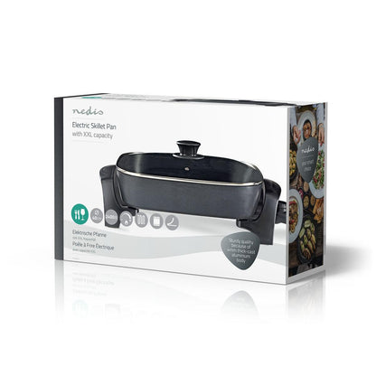 Nedis Electric Skillet Pan | 40 cm | Thick-cast Aluminium Body