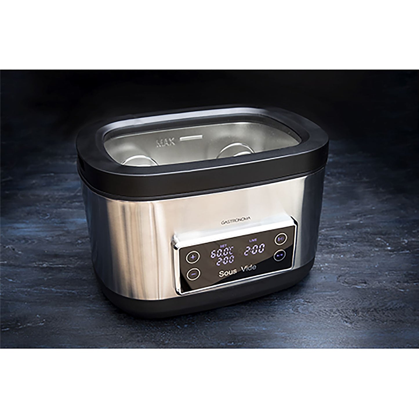 Gastronoma Sous Vide Vacuum Cooker with LCD Timer | 7.6L | 700W | Black / Stainless Steel