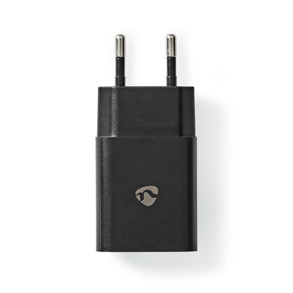 Nedis Wall Charger | 12 W | Quick charge feature | 1x 2.4 A | Number of outputs: 1 | USB-A | No Cable Included | Single Voltage Output | Black