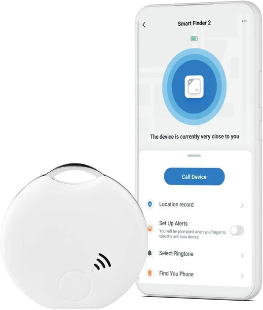 Nedis Key Finder | Battery Powered | 1x CR2032 | Batteries included | Bluetooth® version: 4.0 | Battery life up to: 1 year | White | 1 pcs