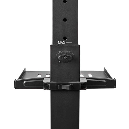 Nedis TV Floor Stand | 32 - 55 " | Maximum supported screen weight: 35 kg | Premium Column Design | Adjustable pre-fixed heights | Snap-lock | Steel | Black