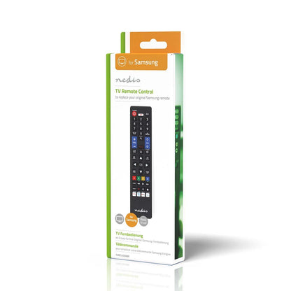 Nedis Replacement Remote Control | Suitable for: Samsung | Preprogrammed | 1 Device | Amazon Prime / Disney + Button / Netflix Button / Smart home Button / Youtube Button | Infrared | Black