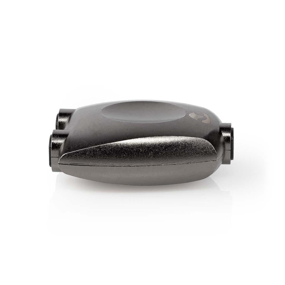 Nedis CATB25940GY | TosLink Adapter | TosLink Female | 2x TosLink Female | Splitter | Aluminium | Gun Metal Grey | 1 pcs | Box