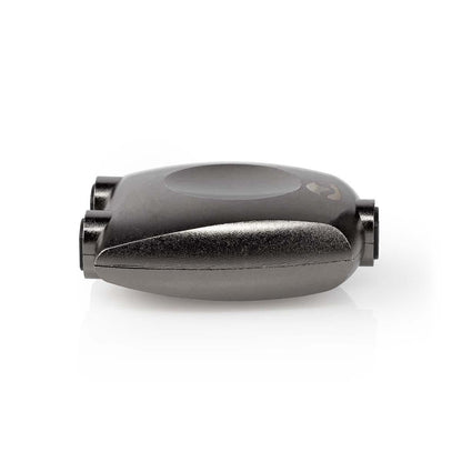 Nedis CATB25940GY | TosLink Adapter | TosLink Female | 2x TosLink Female | Splitter | Aluminium | Gun Metal Grey | 1 pcs | Box