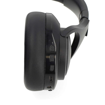 Nedis Wireless Over-Ear Headphones | Maximum battery play time: 28 hrs | Built-in microphone | Press Control | Hybrid (ENC + ANC) | Voice control support | Volume control | Black