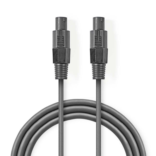 Nedis Speaker Cable | 48 x 0.20 mm | Copper | 10.0 m | Round | PVC | Dark Grey | Gift Box