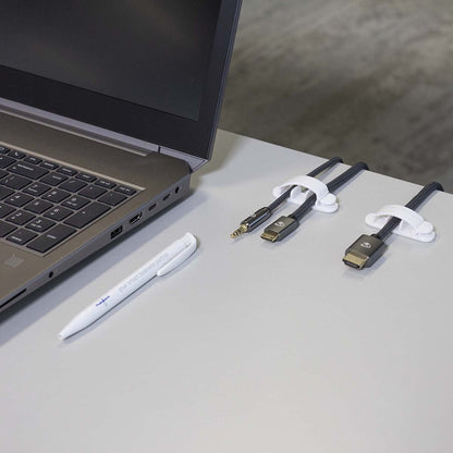 Nedis CMGC22033WT | Cable Management | Cable Clip | Locked | 3 pcs | Number of slots: 3 Slots | Maximum cable thickness: 7.5 mm | Polypropylene | White