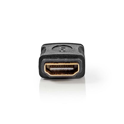 Nedis HDMI™ Adapter | HDMI™ Output | HDMI™ Output | Gold Plated | Straight | ABS | Black | 1 pcs | Box