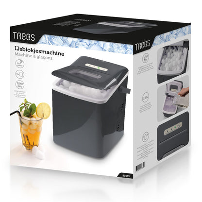 Gastronoma | Ice Cube Maker 1.8 l | 2 Size Ice Cylindrical | 15 kg | Plastic