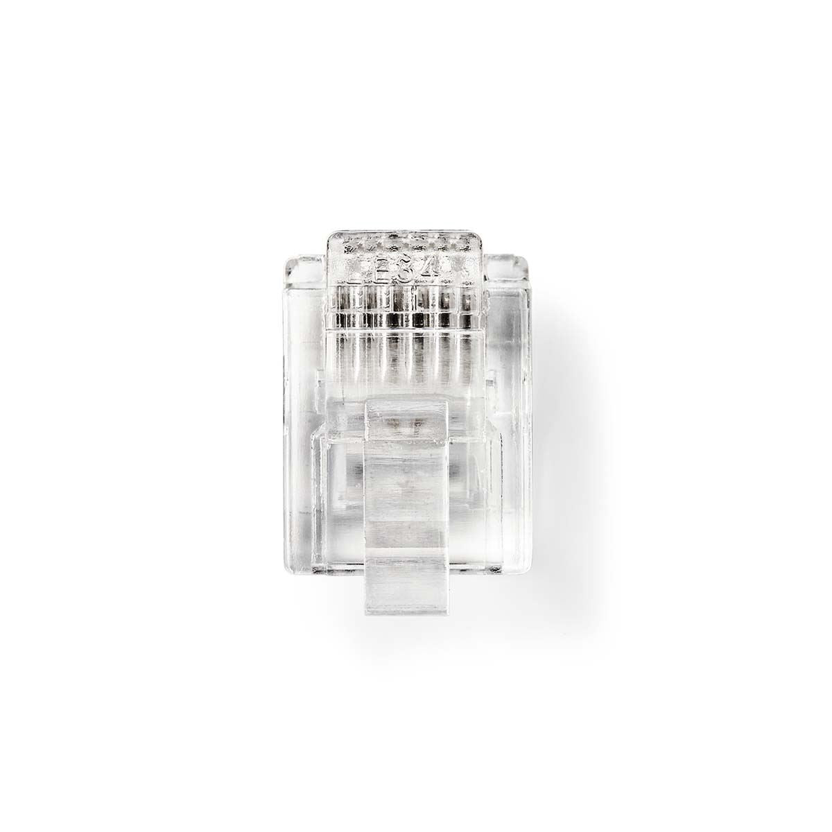 Nedis CTGB90933TP | Telecom Connector | Connector type: RJ12 | Straight | Plating: Gold Plated | PVC | Transparent