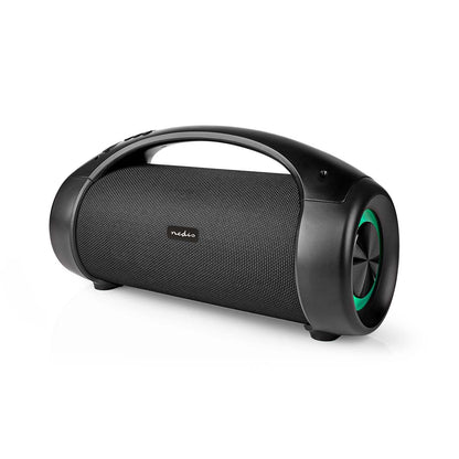 Nedis Bluetooth® Party Boombox | 6 hrs | 2.0 | 50 W | Media playback: AUX / USB | IPX5 | Linkable | Carrying handle | Party lights | Black