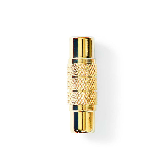 Nedis CABW24950AT | Mono Audio Adapter | RCA Female | RCA Female | Gold Plated | Straight | Metal | Metal | 1 pcs | Box